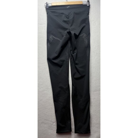Gymshark Compression Leggings Women's Full Length Line Detail Black Size XS - Picture 2 of 6